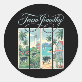 Jimothy Racoon Funny Trash Panda Team Jimothy Classic Round Sticker