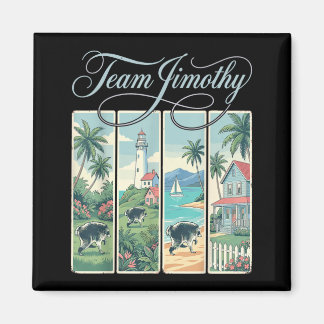 Jimothy Racoon Funny Trash Panda Team Jimothy Magnet