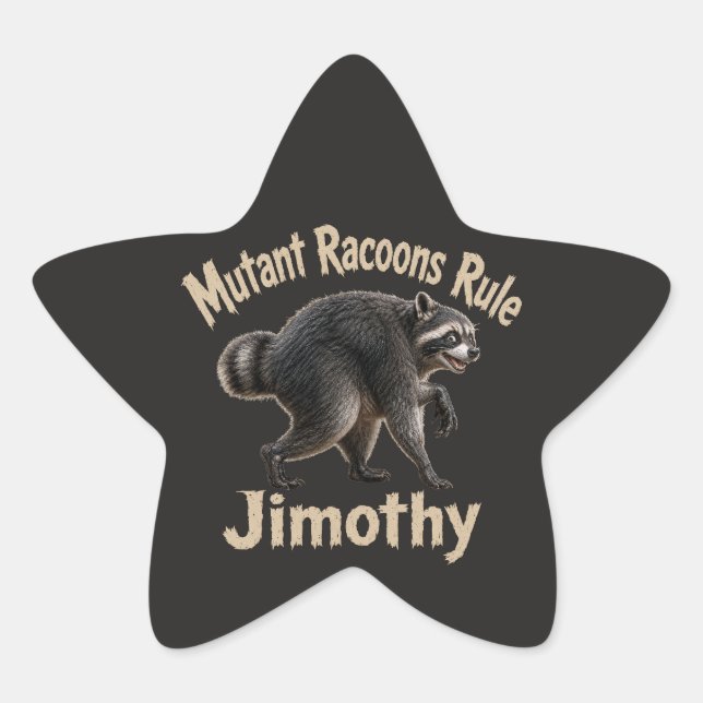 Jimothy Racoon Stickers (Front)