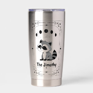 Jimothy Racoon Tarot Inspiration Cute Trend Funny Insulated Tumbler