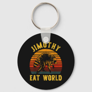 Jimothy Rules The World Funny Racoon Seattle Key Ring