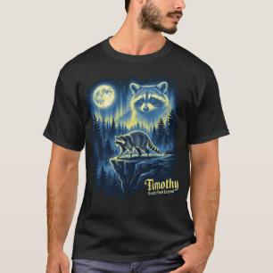 Jimothy Seattle Feral Legend Racoon Moonlight T-Shirt