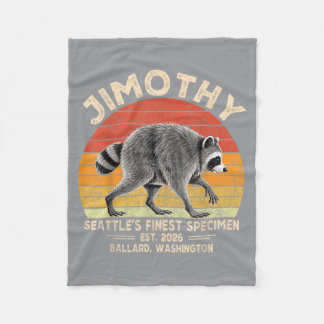 Jimothy Seattles Finest Specimen 2026 Retro Fleece Blanket