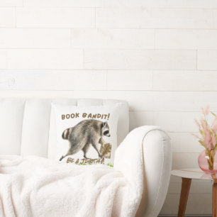 Jimothy the Racoon: Book Bandit Pillow