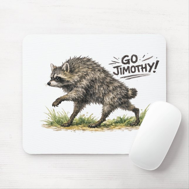 Jimothy the Racoon Mouse Pad (With Mouse)