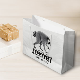 Jimothy Viral Racoon Funny Trash Panda Wildlife Large Gift Bag