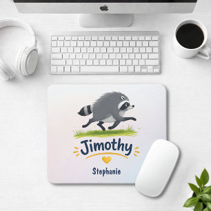 Jimothy Viral Racoon Funny Trash Panda Wildlife Mouse Pad
