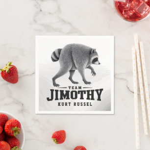 Jimothy Viral Racoon Funny Trash Panda Wildlife Napkin