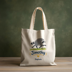 Jimothy Viral Racoon Funny Trash Panda Wildlife Tote Bag