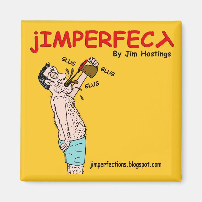 JIMPERFECT Glug Glug Magnet (Front)