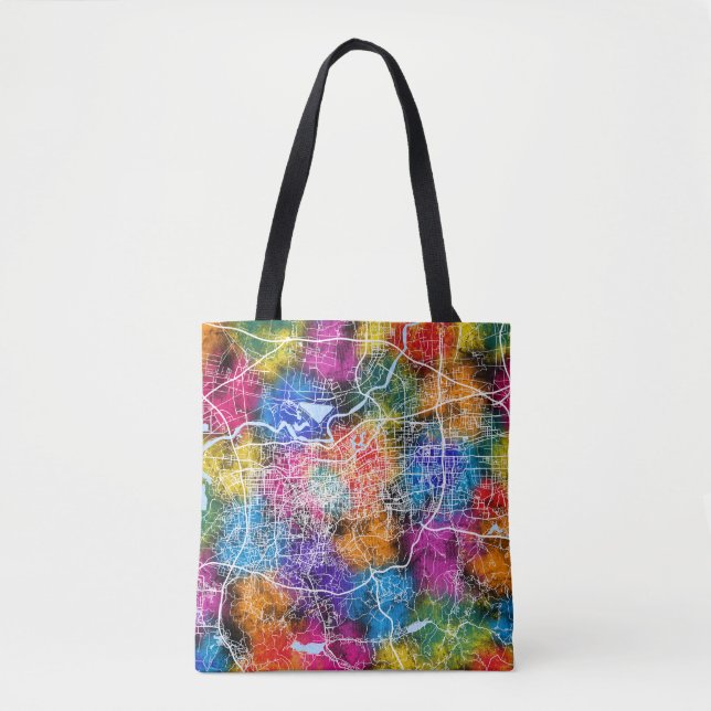 Jinan China City Map Tote Bag (Front)