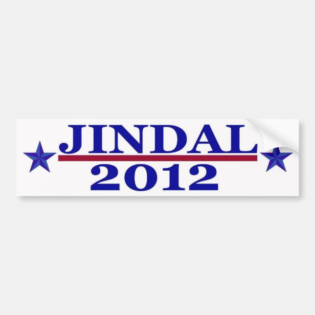Jindal 2012 Bumper Sticker (Front)