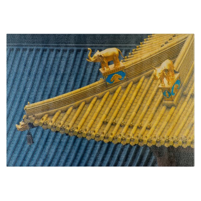 Jing'an Temple | Architectural Details Cutting Board (Front)