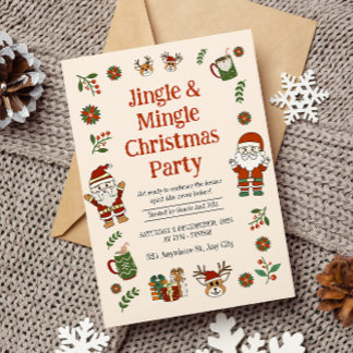 Jingel and Mingel Christmas Party  Invitation