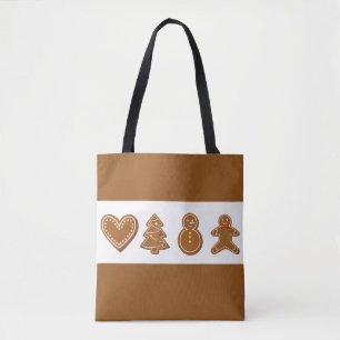 Jinger Bread man Brown Tote Bag