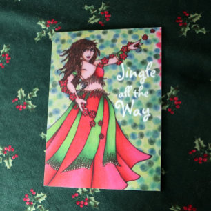 Jingle all the Way Belly Dancer Cards