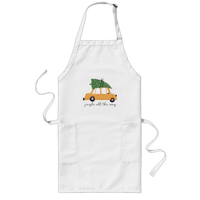 Jingle All The Way Christmas  Long Apron (Front)