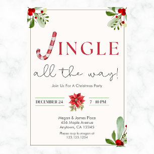 Jingle All The Way Invite Party Invitation