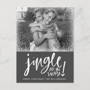 Jingle All the Way Modern Photo Christmas Card