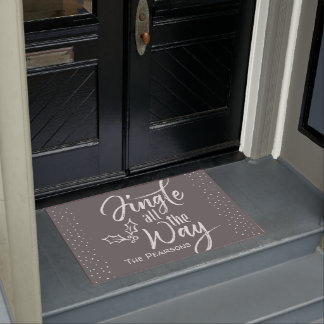 Jingle All the Way - Personalised Christmas Doormat