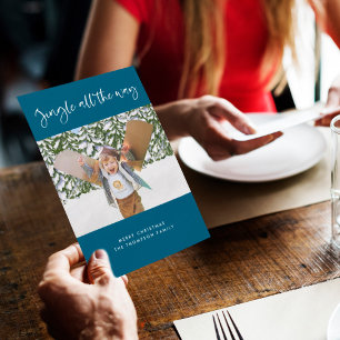 Jingle All The Way Photo Christmas Flat Card