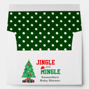 Jingle And Mingle Baby Shower Envelope