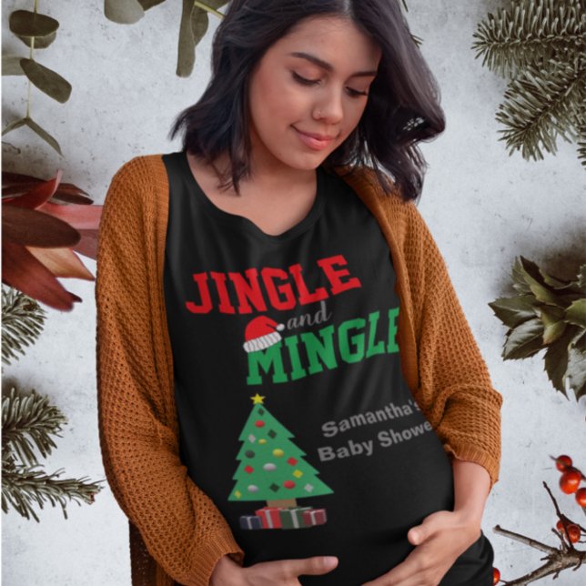 Jingle And Mingle Baby Shower T-Shirt (Creator Uploaded)