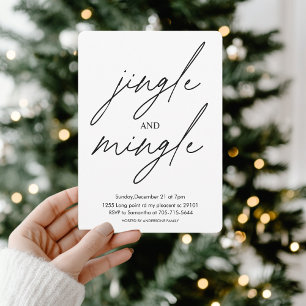 Jingle and Mingle Christmas Party  Invitation