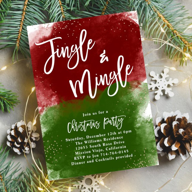Jingle And Mingle Christmas Party Invitation (Creator Uploaded)