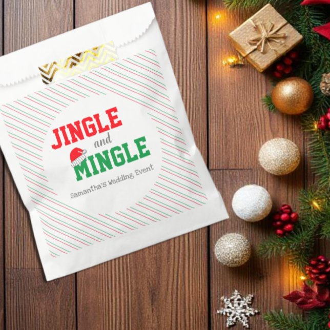 Jingle and Mingle Christmas Wedding Event Favour Bag (Creator Uploaded)