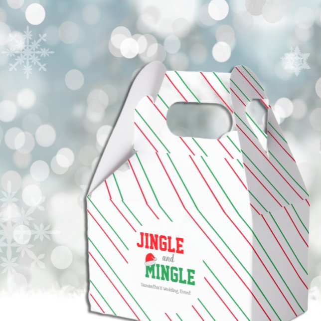 Jingle and Mingle Christmas Wedding Event Favour Box (Creator Uploaded)