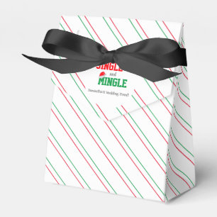 Jingle and Mingle Christmas Wedding Event Favour Box