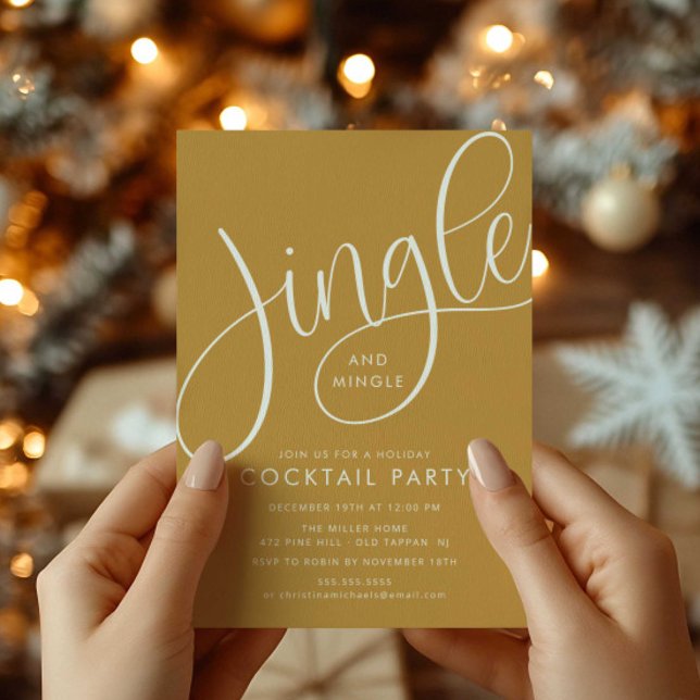 Jingle and Mingle Cocktail Party Invitation (Creator Uploaded)