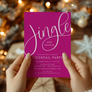 Jingle and Mingle Holiday Cocktail  Invitation