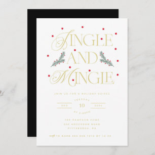 Jingle and Mingle Holiday Party Invitation