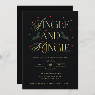 Jingle and Mingle Holiday Party Invitation