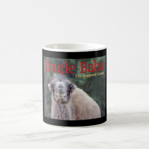 Jingle Baba, The Happiest Camel Black Coffee Mug