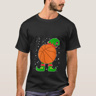 Jingle Ballers Christmas Basket Ball Xmas Elf Squa T-Shirt