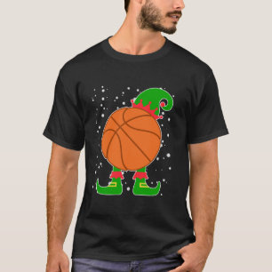 Jingle Ballers Christmas Basket Ball Xmas Elf Squa T-Shirt
