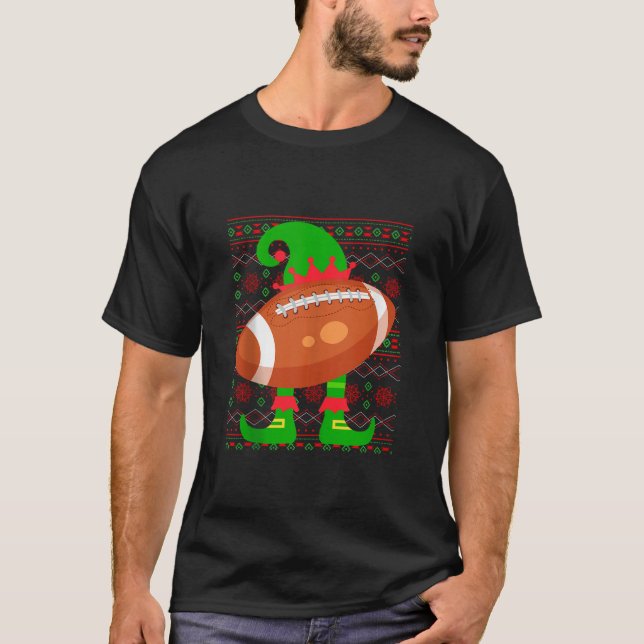 Jingle Ballers Christmas Football Xmas Elf Squad H T-Shirt (Front)