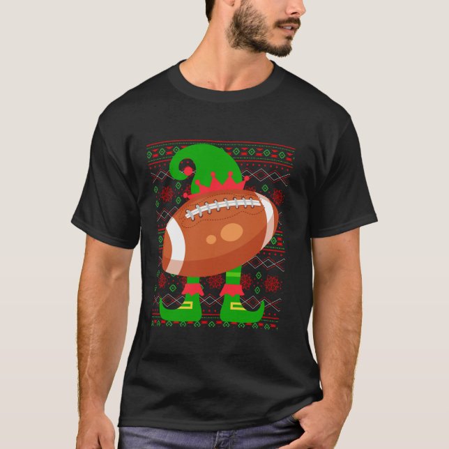 Jingle Ballers Christmas Football Xmas Elf Squad H T-Shirt (Front)
