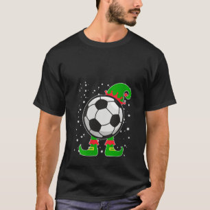 Jingle Ballers Christmas Soccer Ball Xmas Elf Squa T-Shirt
