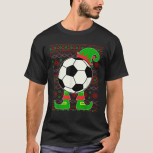 Jingle Ballers Christmas Soccer Ball Xmas Elf Squa T-Shirt