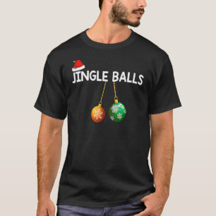 Jingle Balls Santa Christmas Couple Chestnuts Fami T-Shirt