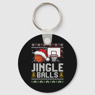 Jingle Balls Ugly Christmas Pajama Cool Sport X-Ma Key Ring