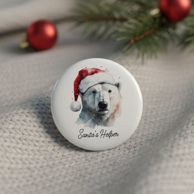 Jingle Bear Joy, custom 3 Cm Round Badge (Creator Uploaded)