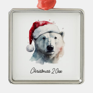 Jingle Bear Joy, custom Metal Ornament