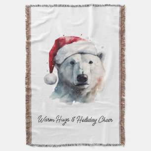 Jingle Bear Joy, custom Throw Blanket