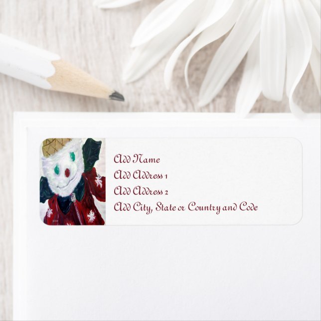 Jingle Bear Return Address Label (Insitu)