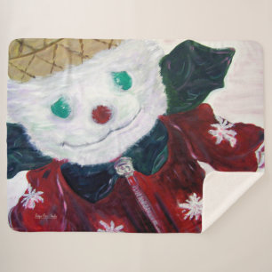 Jingle Bear Sherpa Blanket